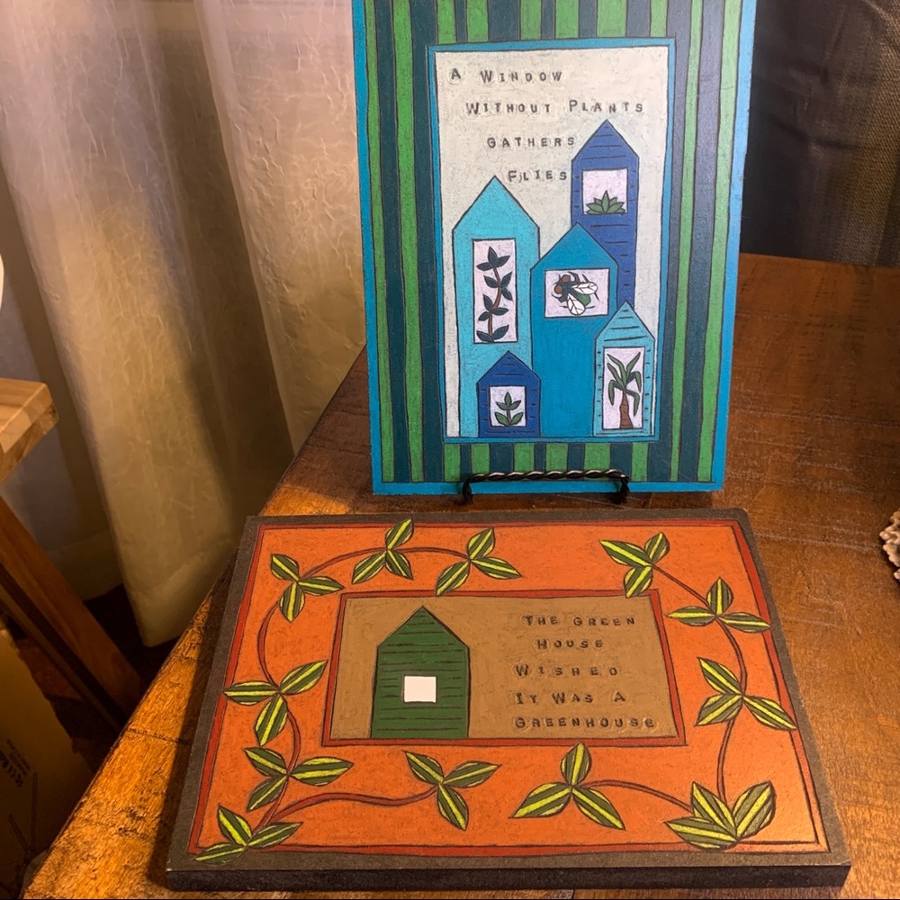 Lydia Puddicombe Part 3 and Part 5 Fake Folk Wisdom: Plants Wall Hangings